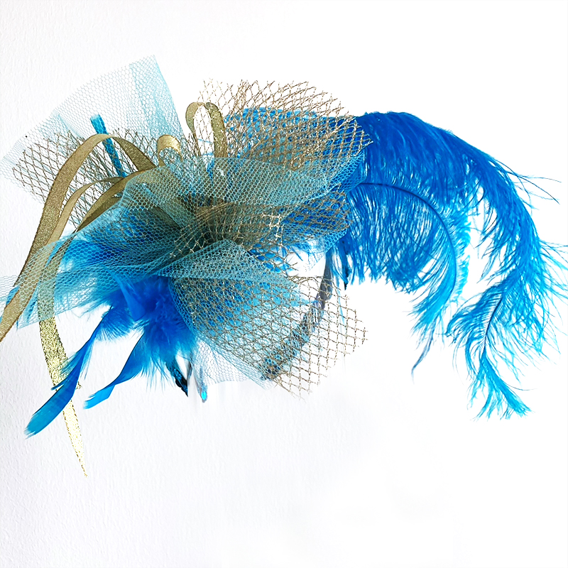 Federkopfschmuck türkis