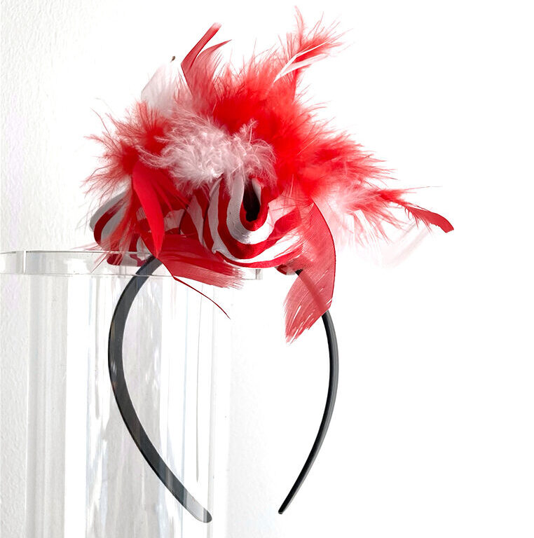 Mini-Dreispitz rot-weiß gestreift