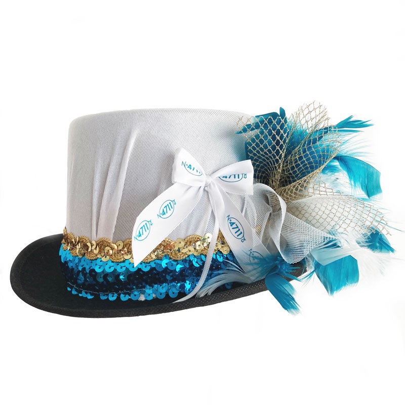 Zylinder Weiß Türkis