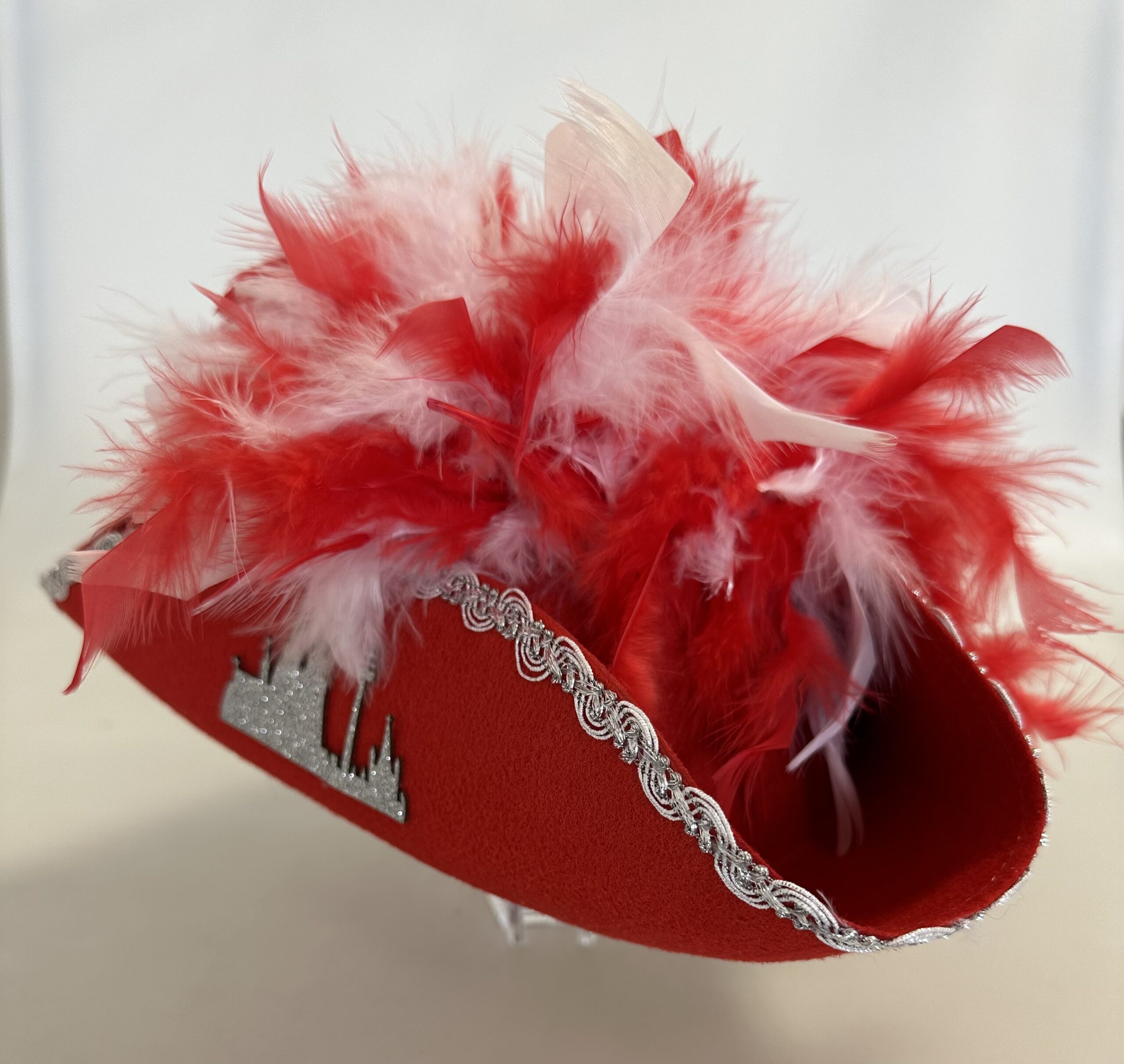 Dreispitz rot-weiß "Jeck" – Bild 2