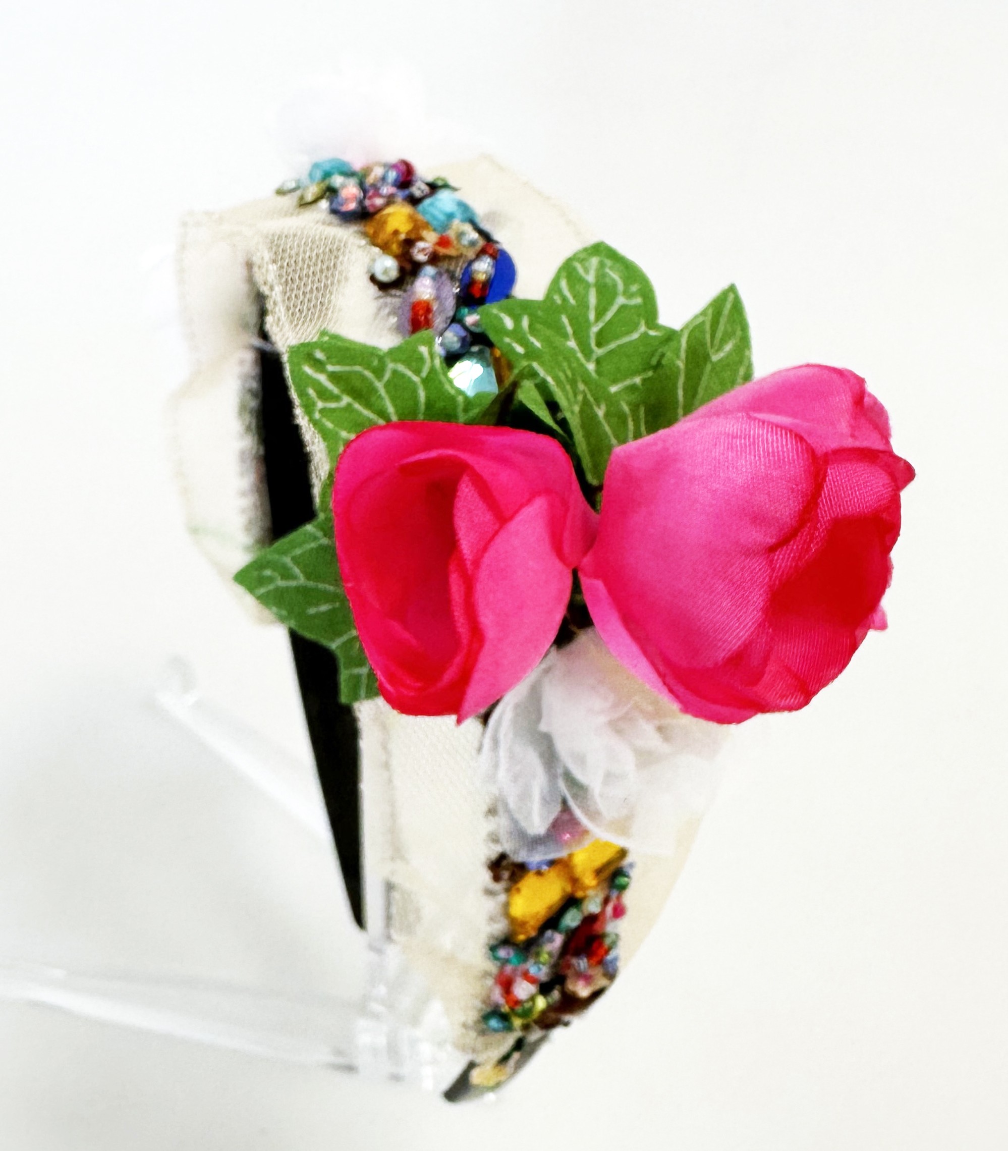 Haarreif "Fastelovend" Glitzersteinchen