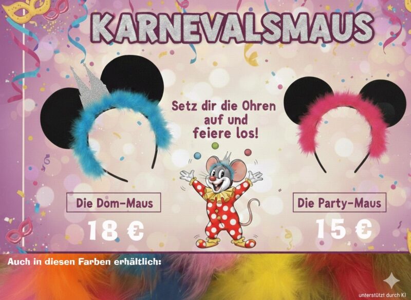 Haarreif "Karnevalsmaus" 2026